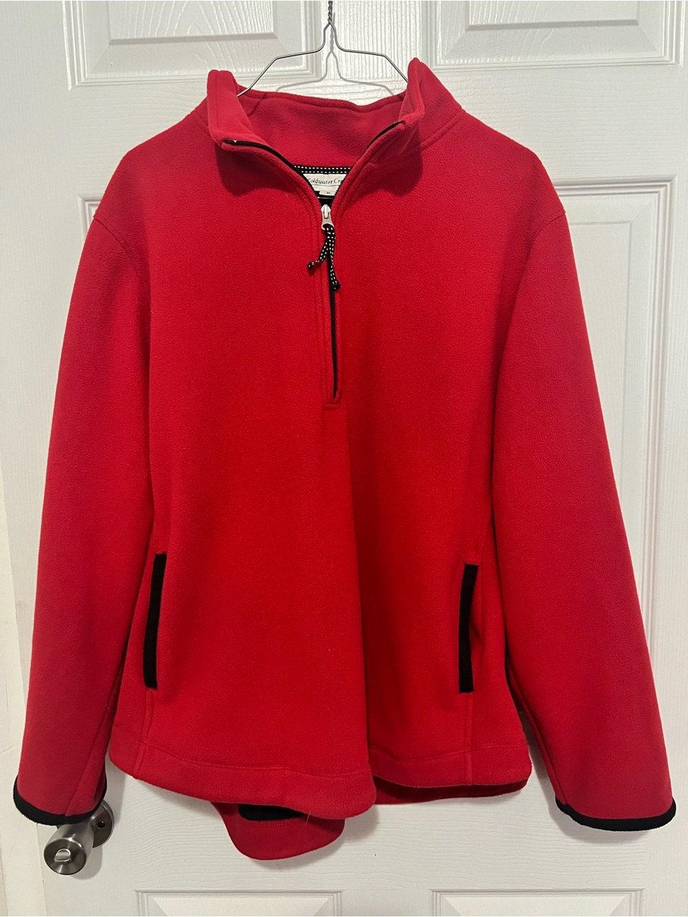 Coldwater Creek Bright Red Kids' Half-Zip Fleece Pullover